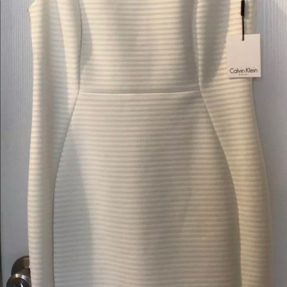 Calvin Klein fitted dress knee length sleeveless, NWT - Picture 2 of 5